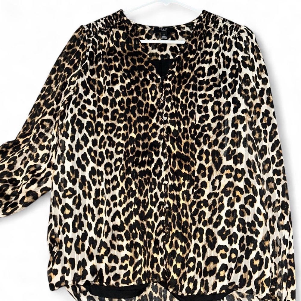 Haver Leopard Pattern Top - Picture 2 of 3
